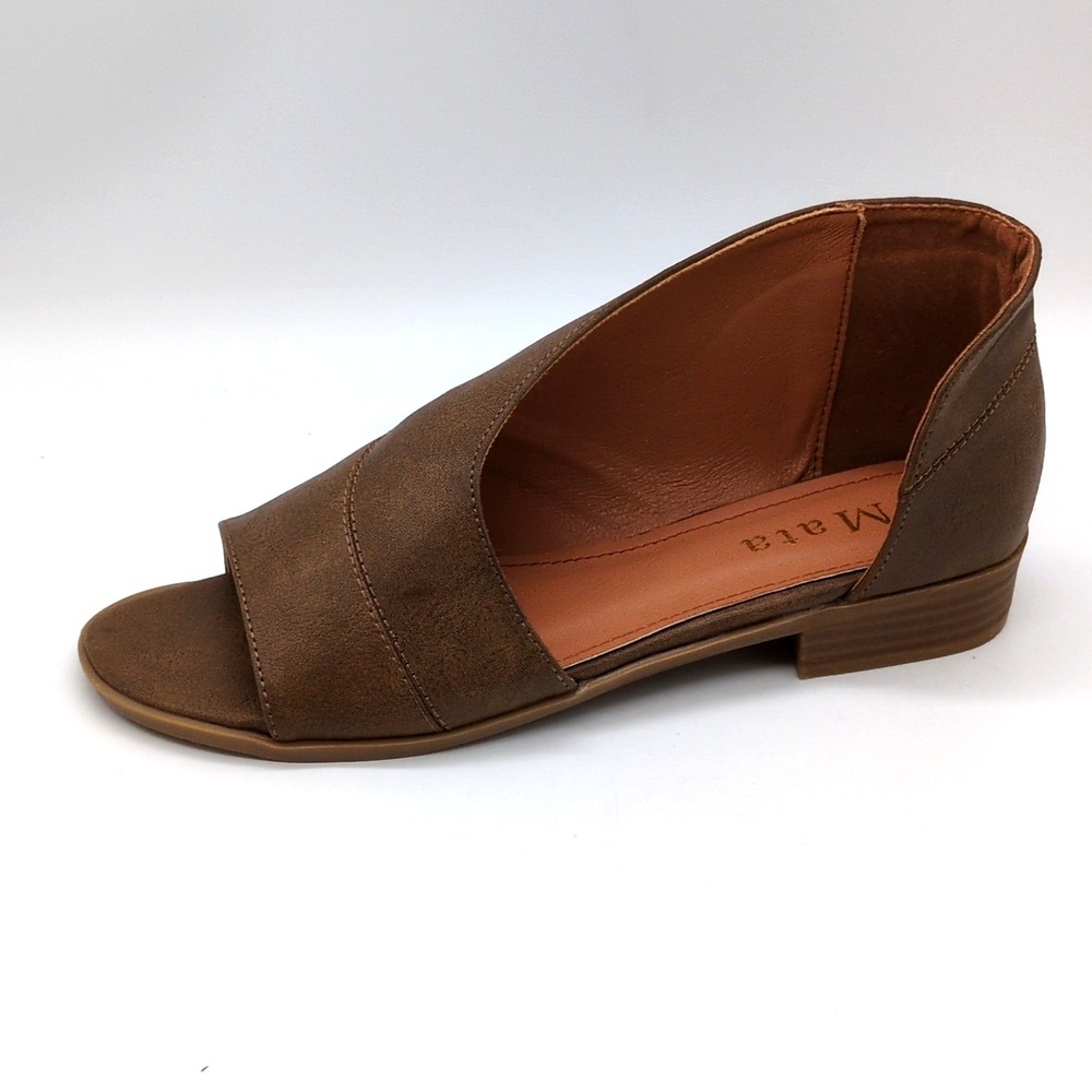 Mata Shoes Womens Olivia 2 Brown 8 D'Orsay Sandals Open Toe Comfort Chic NEW